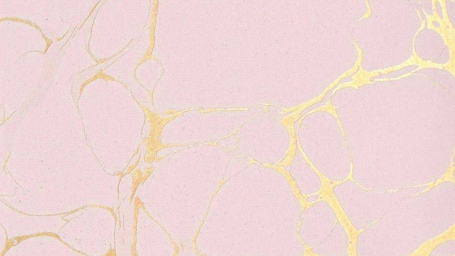 Aesthetic Pink Gold Marble Wallpaper