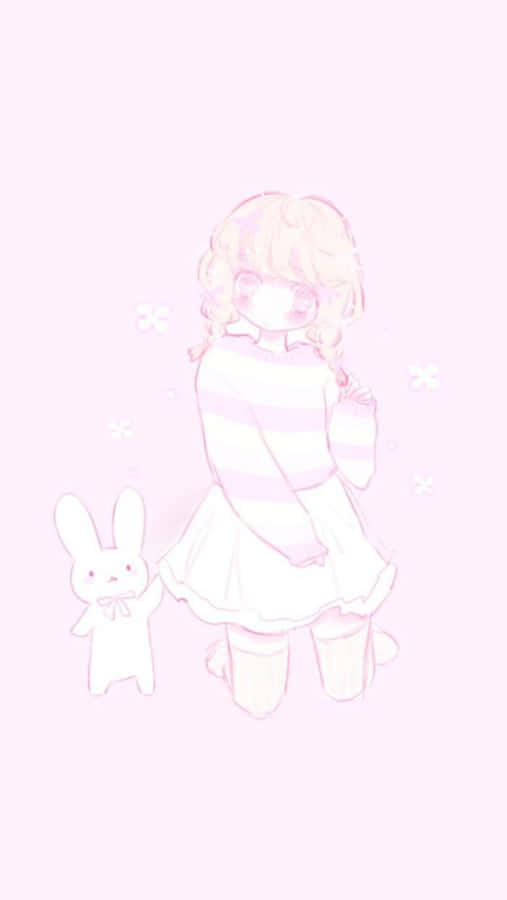 Aesthetic Pink Kawaii - Cuteness Embedded In Every Pixel Wallpaper