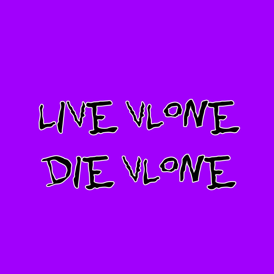 Aesthetic Purple Digital Art Vlone Pfp Slogan Wallpaper