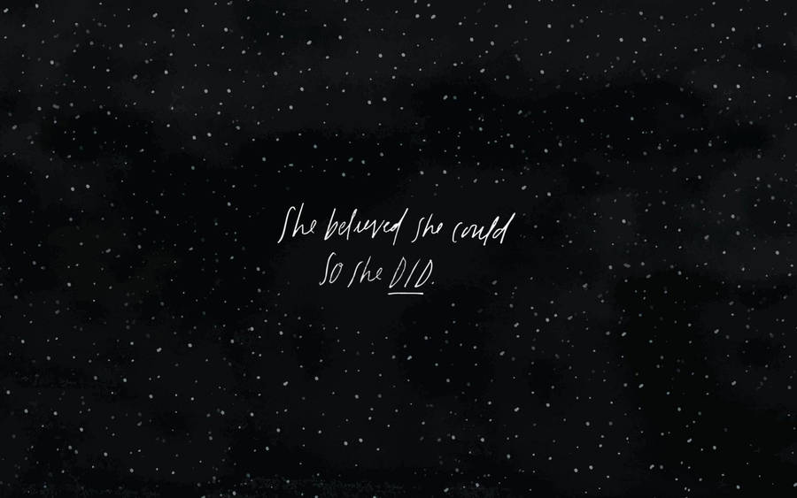 Aesthetic Quote Cute Dark Girly Wallpaper