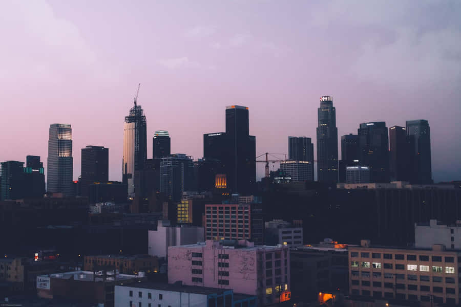 Aesthetic Retro City Laptop Wallpaper
