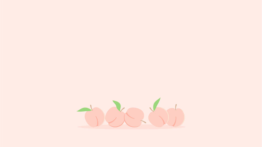 Aesthetic Soft Pink Peach Laptop Wallpaper