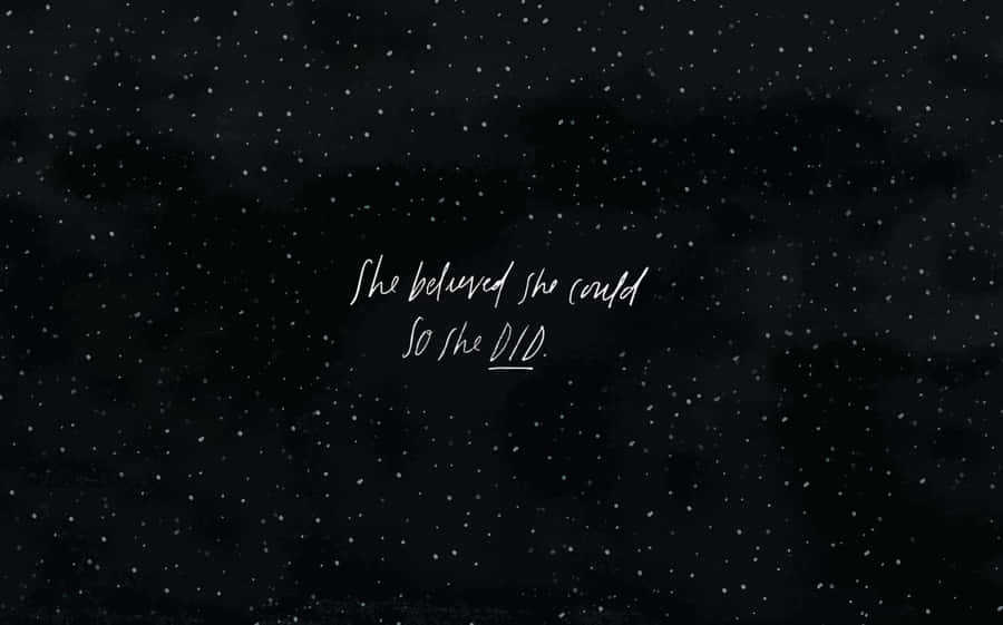 Aesthetic Star Laptop Illustration Wallpaper