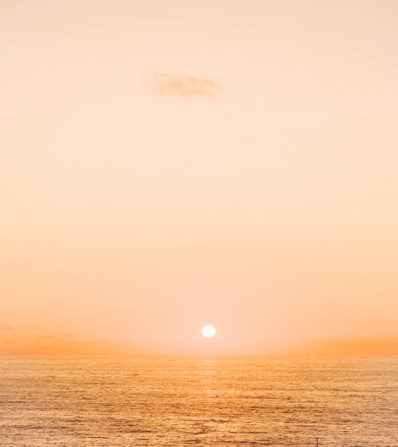 Aesthetic Sunset In Beige Wallpaper