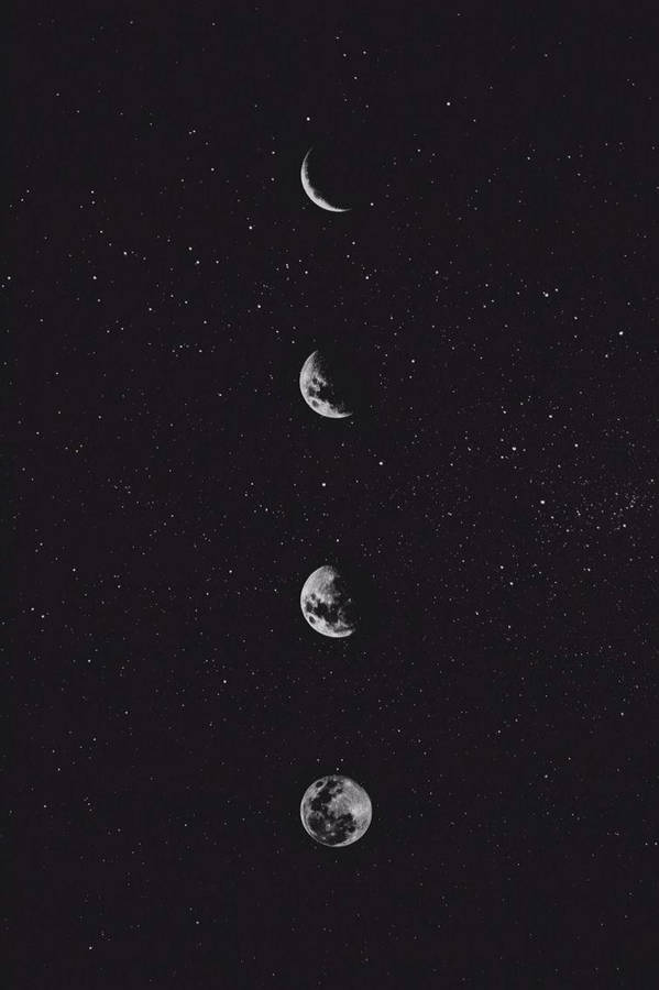 Aesthetic Tumblr Moon Phases Wallpaper