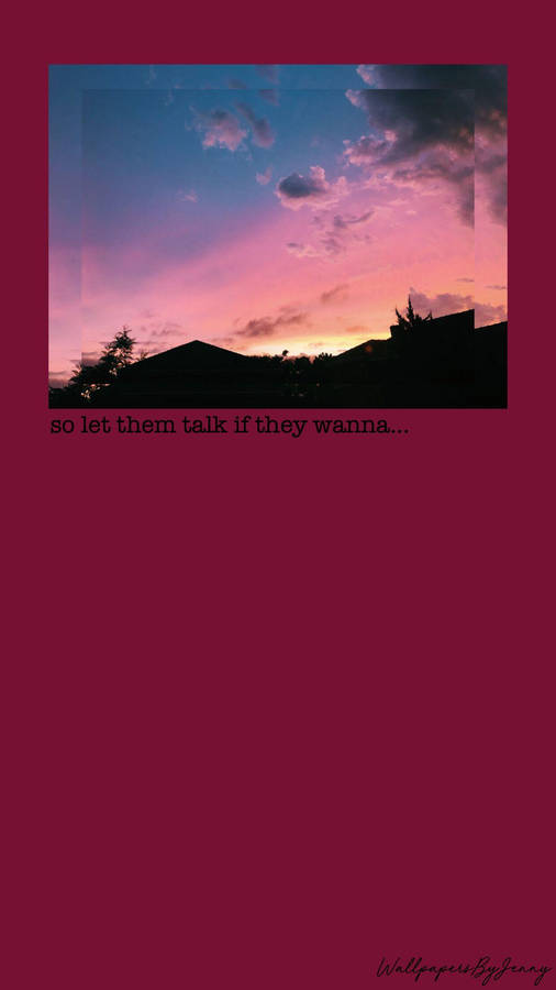 Aesthetic Tumblr Sky During Sunset Wallpaper