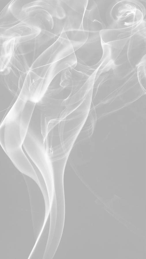 Aesthetic White Smoke Wallpaper