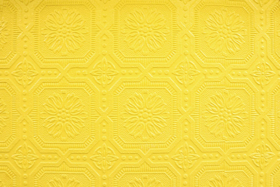 Aesthetic Yellow Pattern Banner Wallpaper