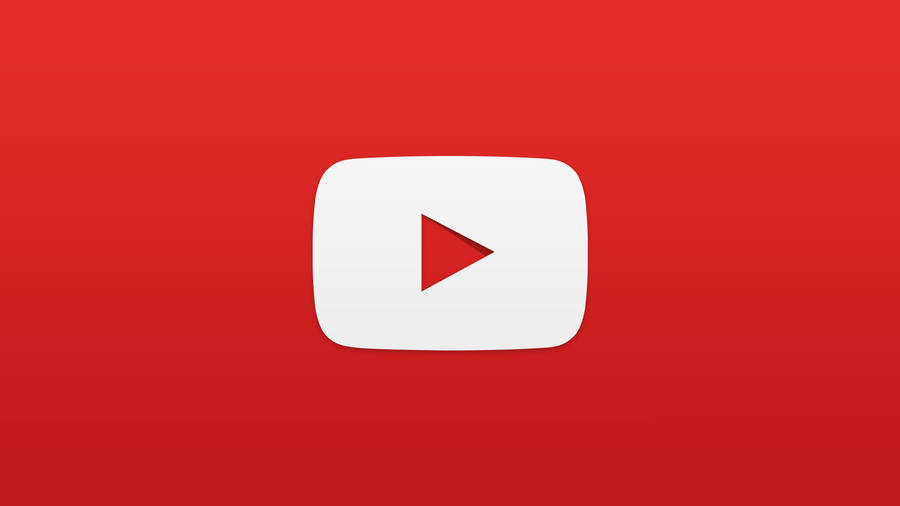 Aesthetic Youtube Red Button Logo Wallpaper