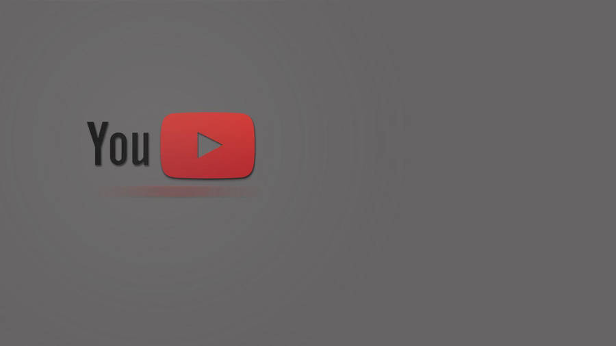 Aesthetic Youtube Red Play Button Logo Wallpaper