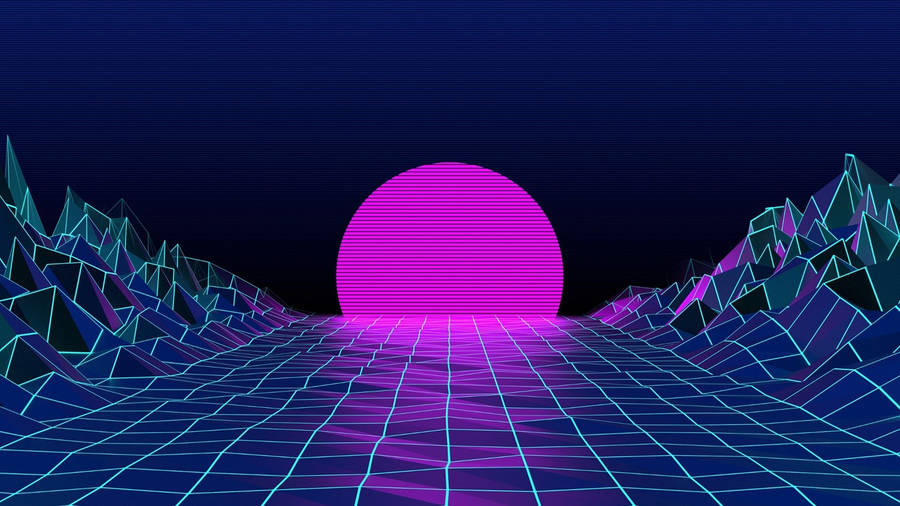 Aesthetic Youtube Retro Gridlines Wallpaper