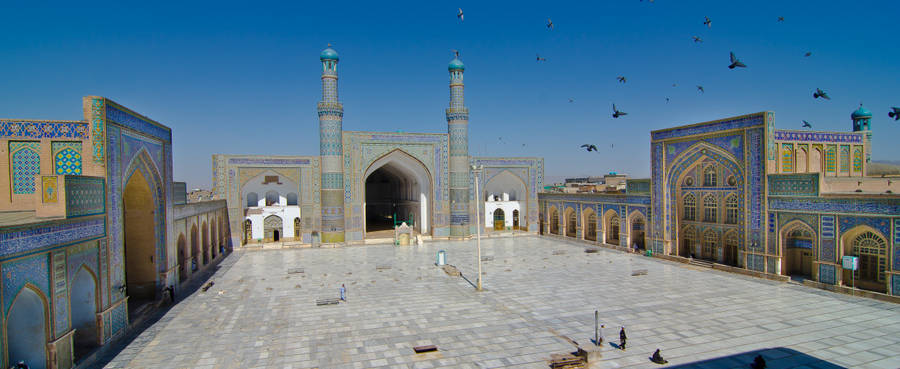 Afghanistan Herat Central Blue Mosque Wallpaper