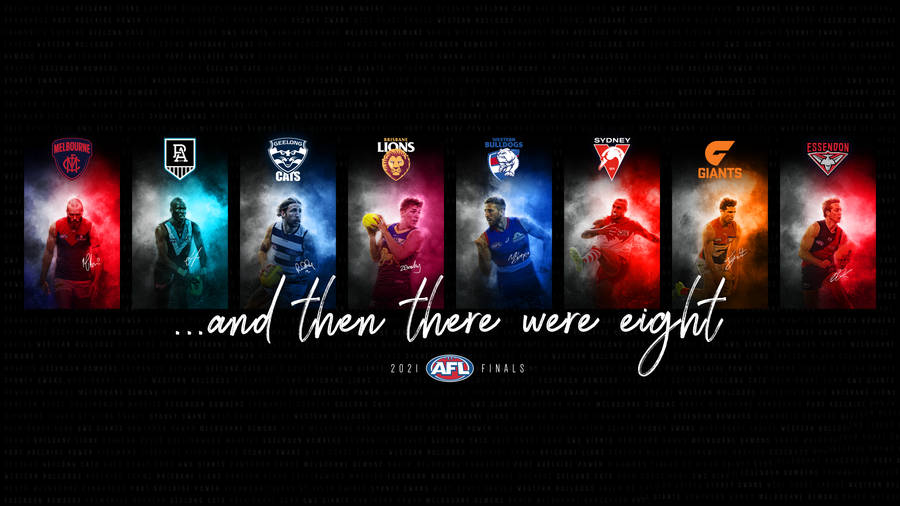 Afl 2021 Finals Eight Teams Wallpaper