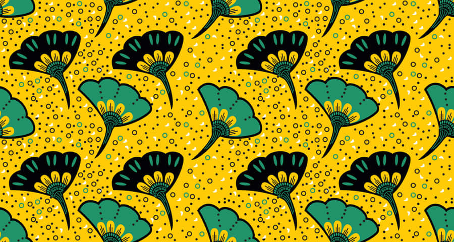 African_ Floral_ Print_ Pattern Wallpaper