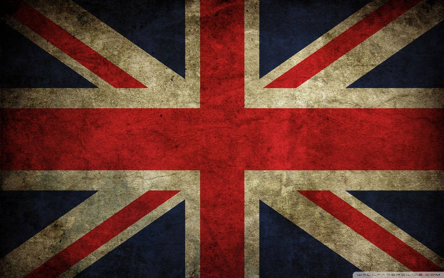 Aged And Weathered United Kingdom Flag Wallpaper