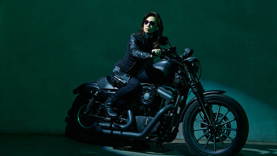 Agents Of Shield Melinda May On A Motorcycle Wallpaper