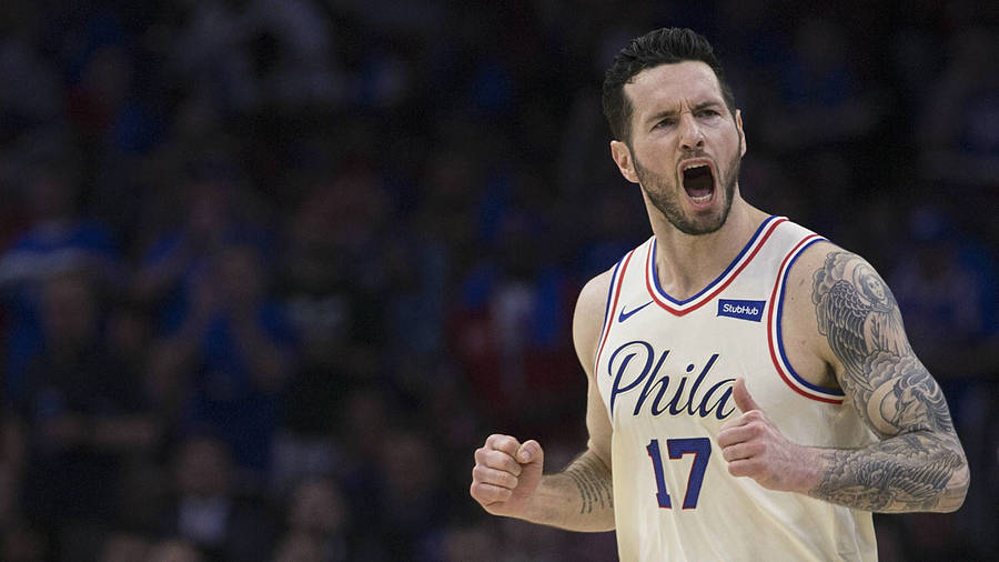 Aggressive Look Of Jj Redick Wallpaper