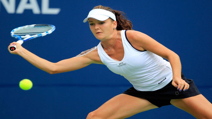 Agnieszka Radwanska Steady Forehand Stroke Wallpaper