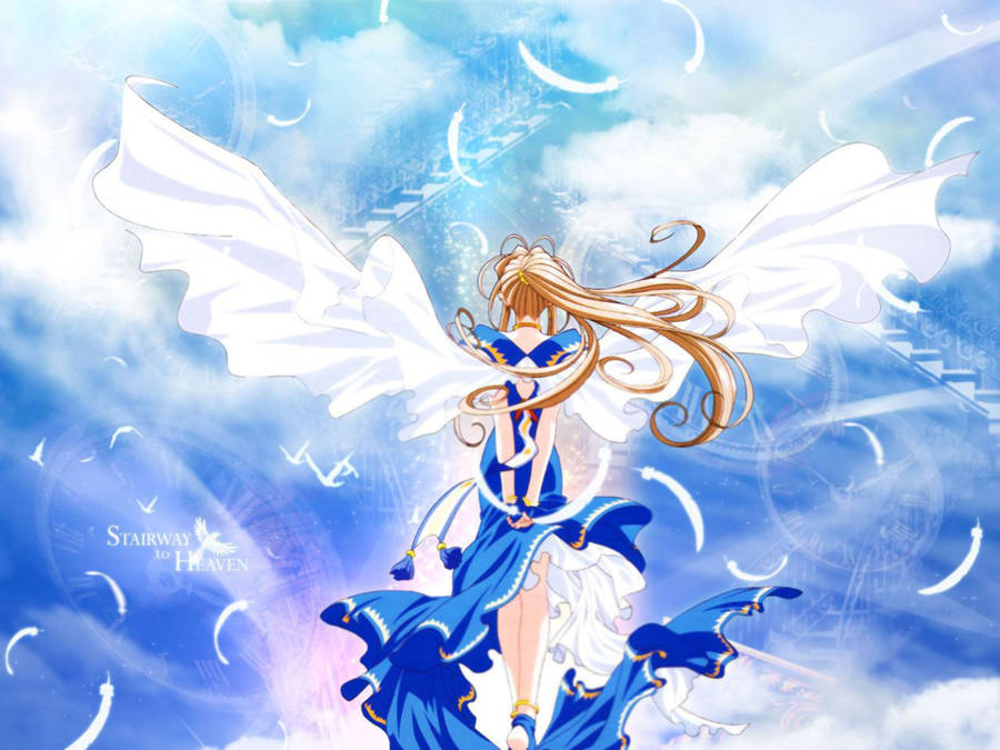 Ah My Goddess Stairway To Heaven Wallpaper