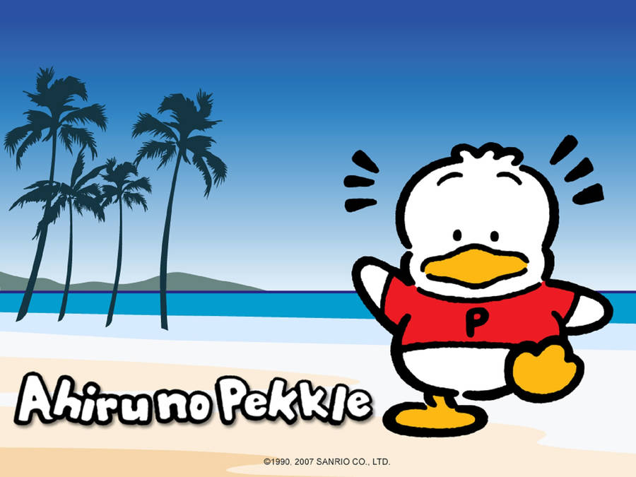 Ahiru No Pekkle In The Beach Wallpaper