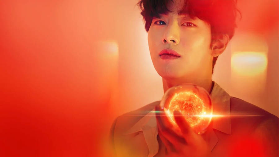 Ahn Hyo Seop Holding Fireball Wallpaper