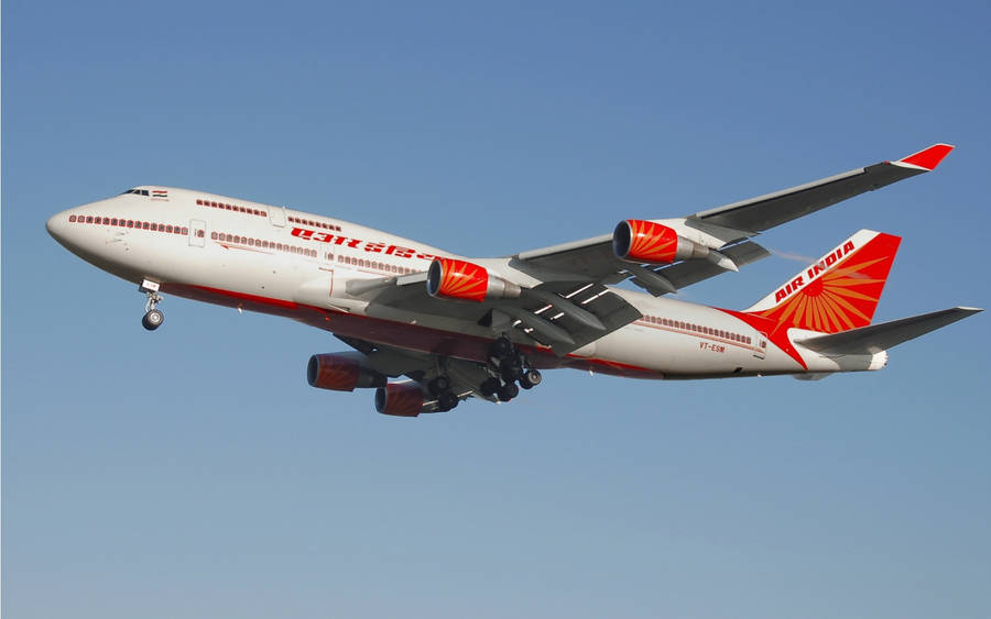 Air India Boeing B747-400 Double-decker Wallpaper