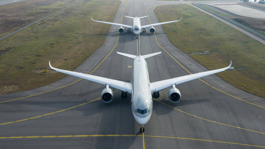 Airbus A380 On Runway Wallpaper