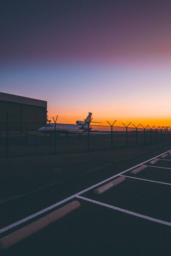 Airplane Airport Ramp Wallpaper