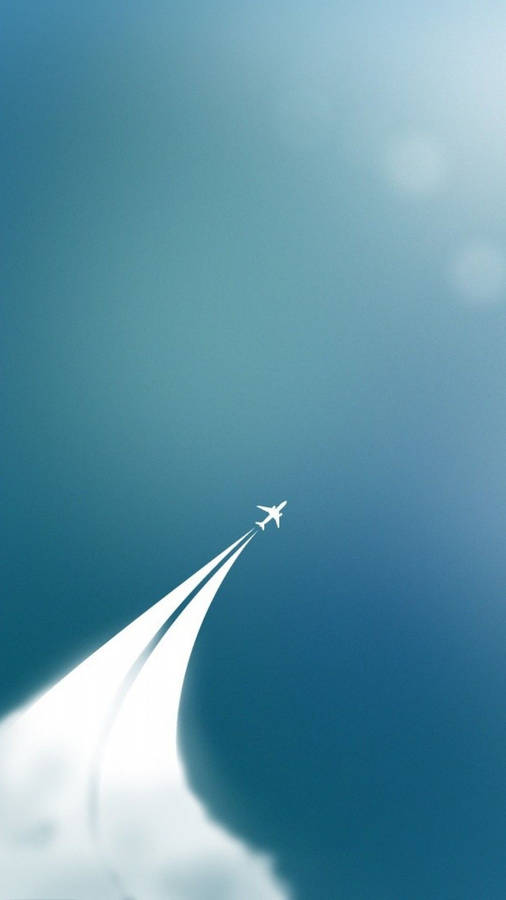 Airplane Simple Iphone Wallpaper