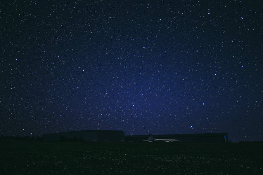 Airport At Night 4k Space Wallpaper