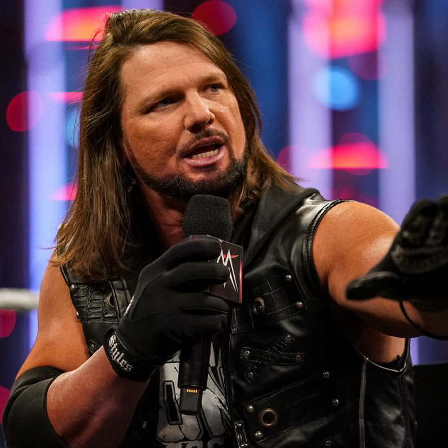 Aj Styles American Professional Wrestler Wallpaper