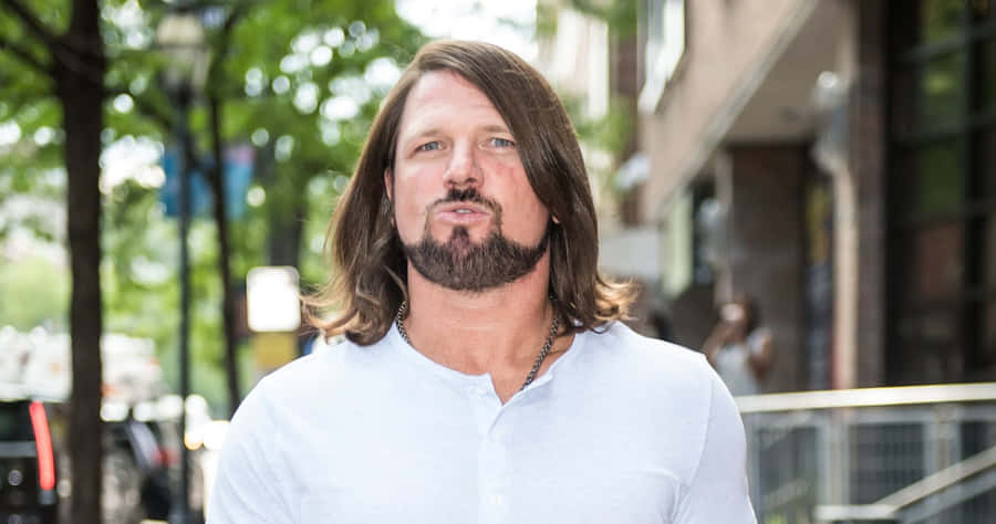 Aj Styles Casual Attire Wallpaper