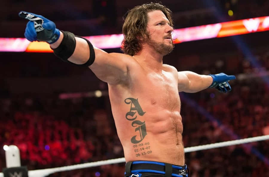 Aj Styles Side Tattoo Wallpaper