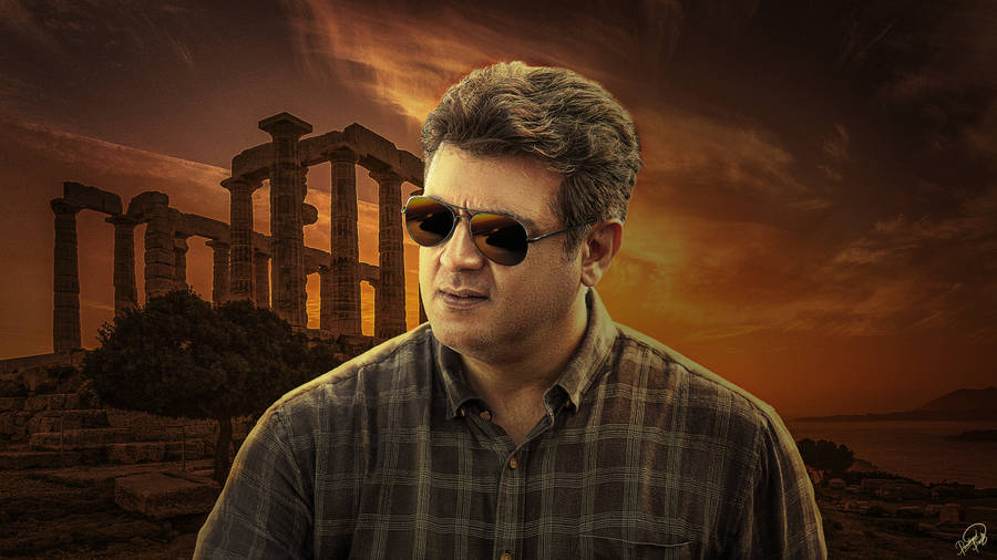 Ajith Ancient Temple Backdrop Hd Wallpaper