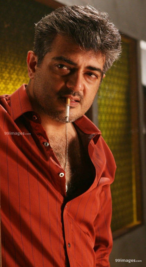 Ajith Badass Cigarette Hd Wallpaper