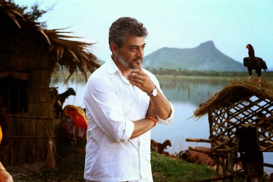 Ajith On Farmland Hd Wallpaper