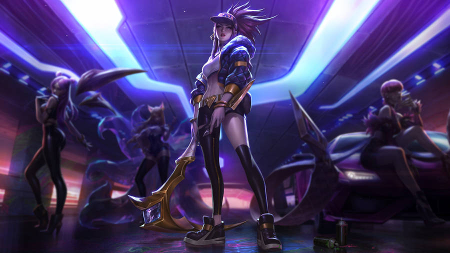 Akali From Kda More Mtv Original Edition Wallpaper