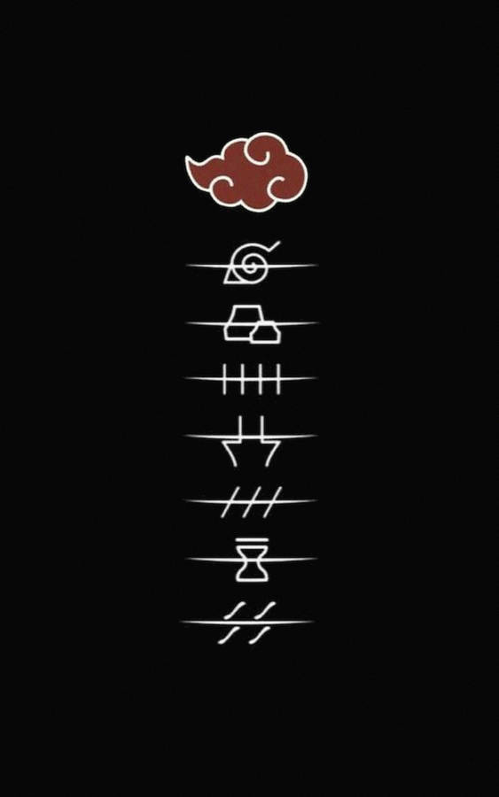 Akatsuki Elements For Phone Screens Wallpaper