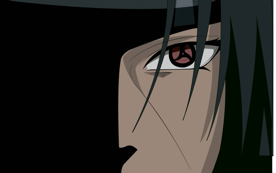 Akatsuki Itachi Half Face Wallpaper