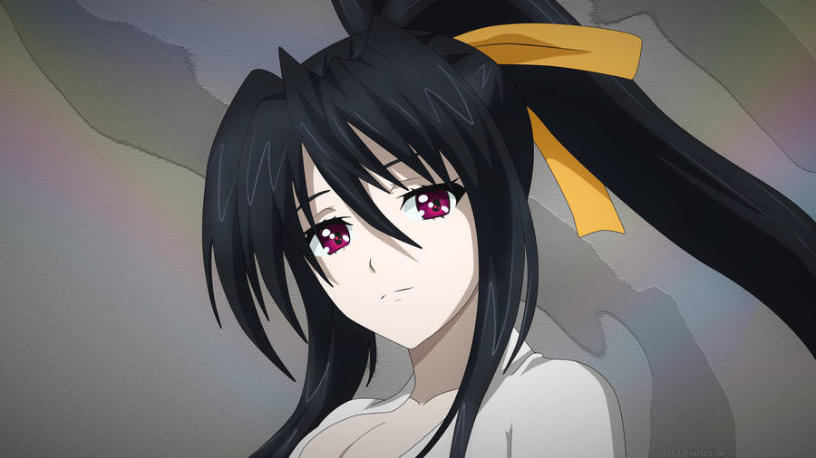 Akeno Himejima Close-up High School Dxd Wallpaper