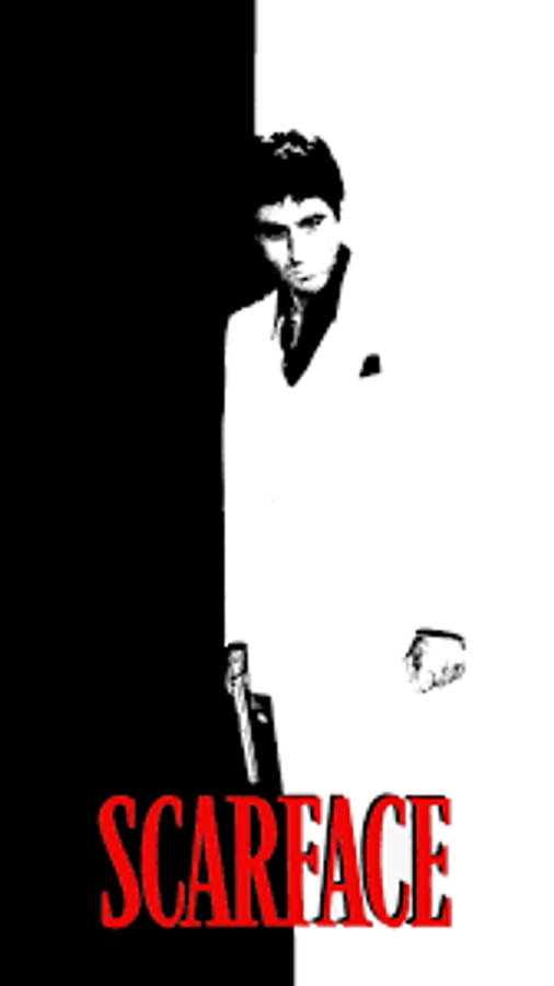 Al Pacino Scarface Red Art Wallpaper