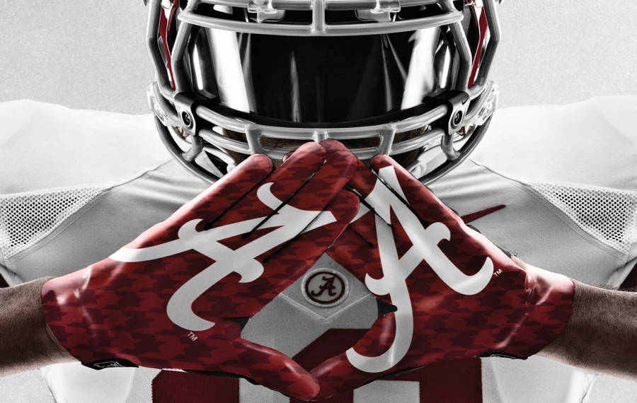 Alabama Crimson Tide Red Gloves Wallpaper