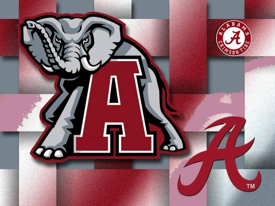 Alabama Crimson Tide Weave Art Wallpaper