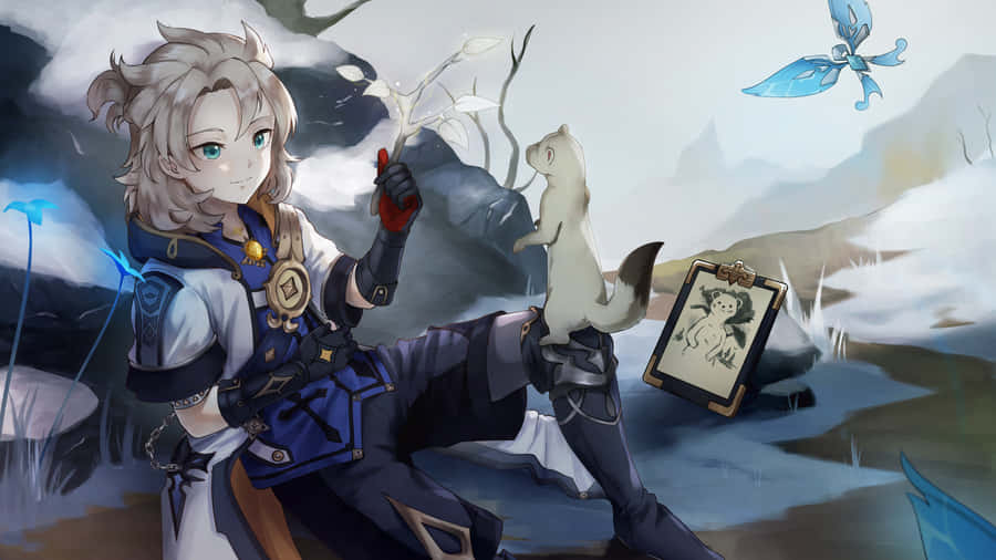 Albedo - Genshin Impact Wallpaper