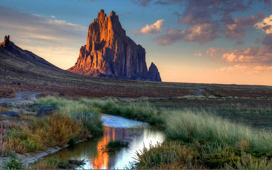 Albuquerque Shiprock Mountain Wallpaper