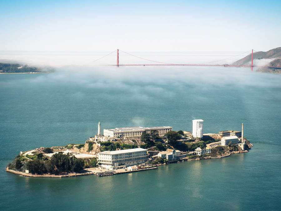 Alcatraz Island Aerial View Wallpaper