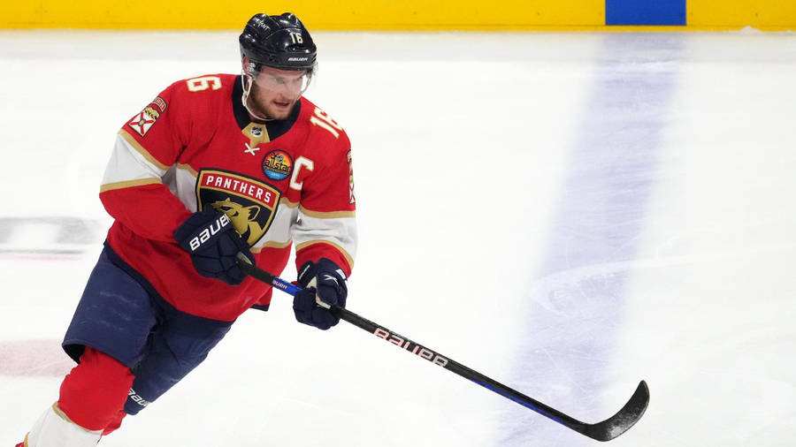 Aleksander Barkov Florida Panthers Vs Tampa Bay Lightning Wallpaper