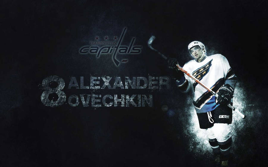 Alex Ovechkin Washington Capitals Dark Fan Art Wallpaper