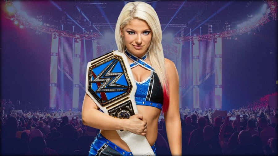 Alexa Bliss With Crowd Wallpaper
