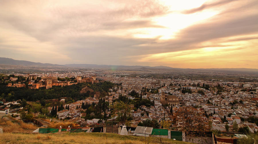 Alhambra Granada Sunset Wallpaper